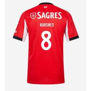 Fotbalové Dres Benfica Fredrik Aursnes #8 Domácí Oblečení 2025-26 Krátký Rukáv